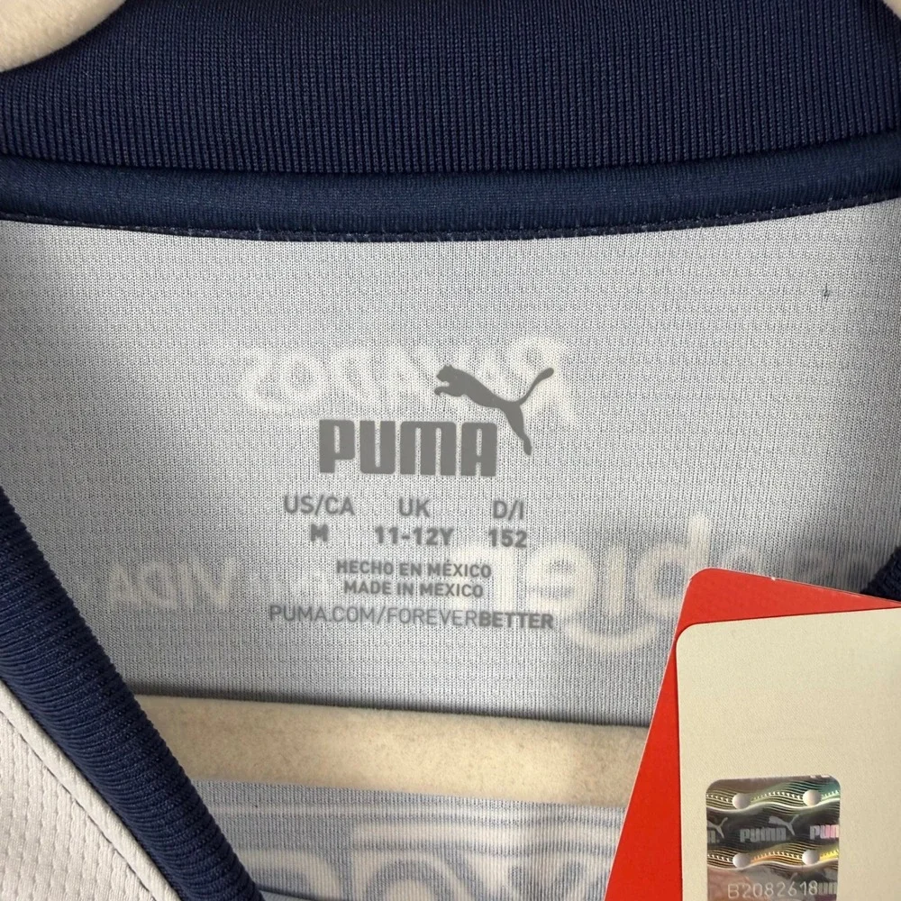 Puma Rayados de Monterrey Kids‎ Soccer Jersey DryCell Blue White BBVA Authentic